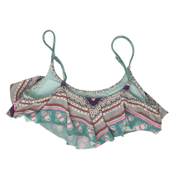 Victoria’s‎ Secret Paisley Mixed Pattern Flounce Bikini Top - Picture 6 of 6